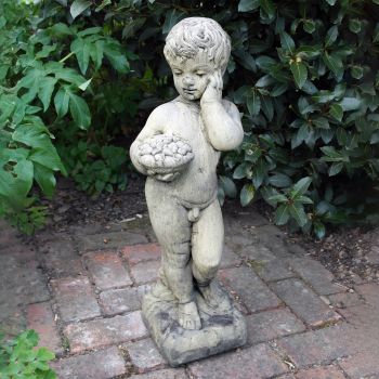 Classic Boy 72cm Stone Garden Statue