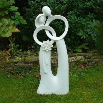 Wedding Bliss 85cm Marble Resin Garden Statue