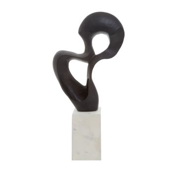 Black Mirage 52cm Metal Indoor Sculpture