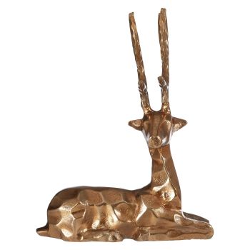 Serene Stag 38cm Bronze Metal Indoor Statue