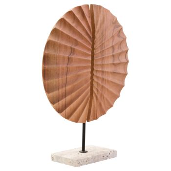 Dual Horizon 40cm Wood Indoor Sculpture v1