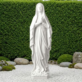 Our Lady of Lourdes 74cm Marble Resin Garden Statue