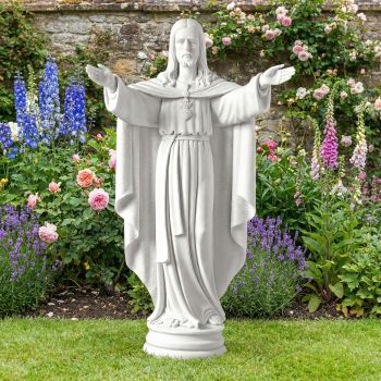 Sacred Heart Jesus 82cm Marble Resin Garden Statue