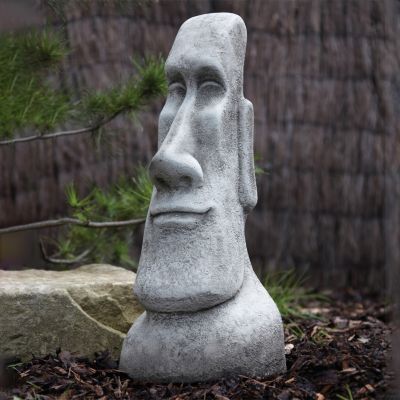 Male Head Sculpture - Large Easter Island Head Statue
