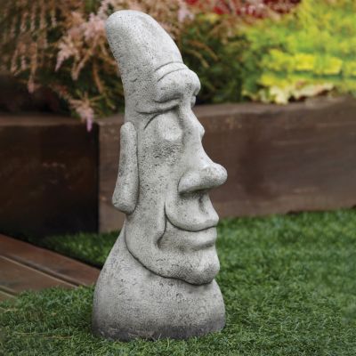 Grandad Head Sculpture - Large Easter Island Head Statue