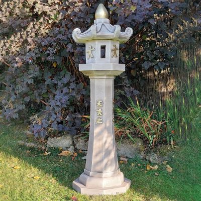 Classic Candle Japanese Pagoda Lantern Stone Garden Ornament
