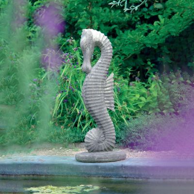 Seahorse 55cm Stone Garden Ornament