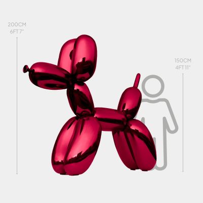 Balloon Dog 200cm Red Fibreglass Indoor Sculpture