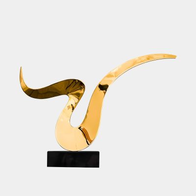 Astral Edge 76cm Gold Metal Indoor Sculpture