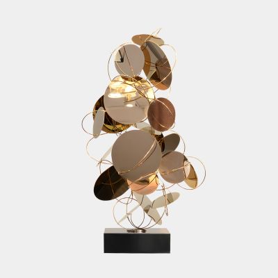 Holo Drift 93cm Copper Metal Indoor Sculpture