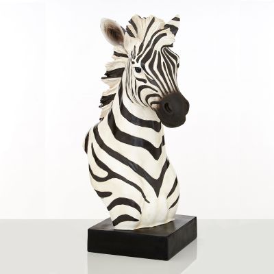 Zen Zebra 54cm Resin Indoor Sculpture