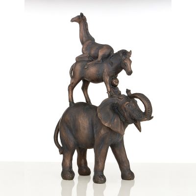 Animal Ascent 46cm Bronze Resin Indoor Statue