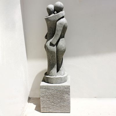 True Love Modern Art Stone Statue - Large Garden Sculpture