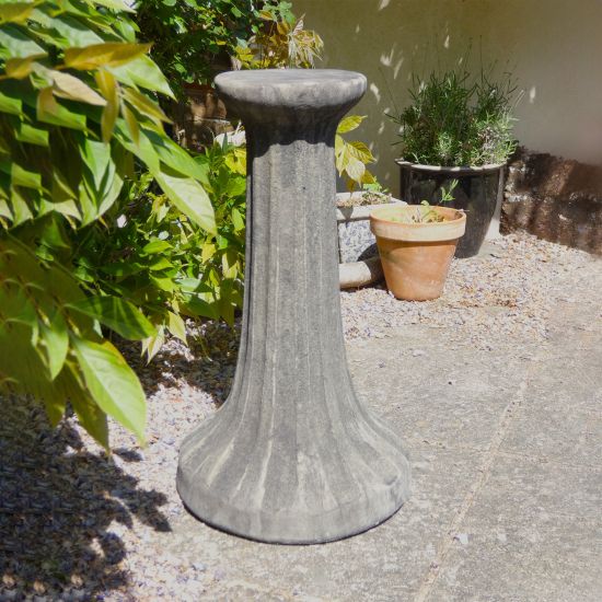 Fluted Column Stone Garden Pedestal