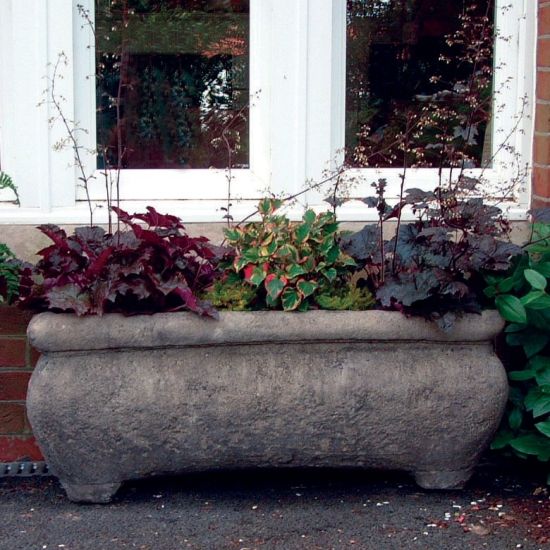 Continental Stone Plant Trough - Large Garden Trough