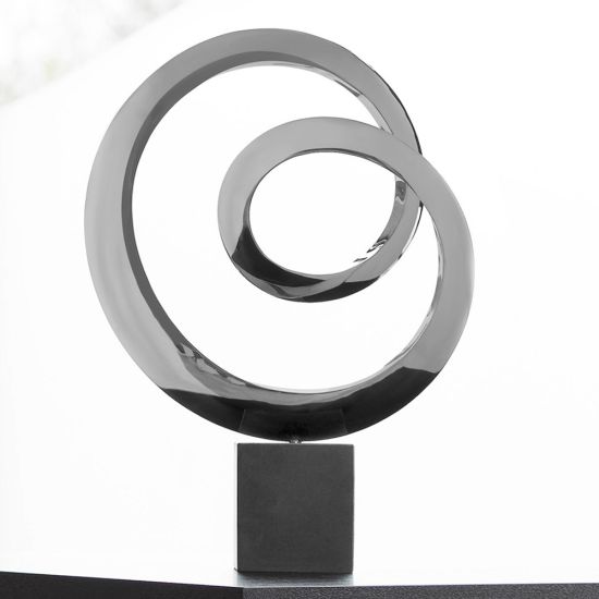 Ellipse Metal Sculpture - Indoor Contemporary Art Statue
