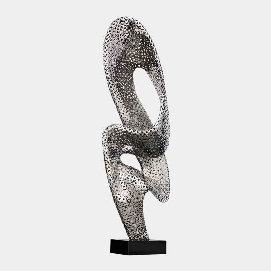 Mirage Evolution 110cm Silver Metal Indoor Sculpture