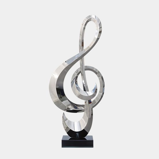 Musical Pulse 106cm Silver Metal Indoor Sculpture