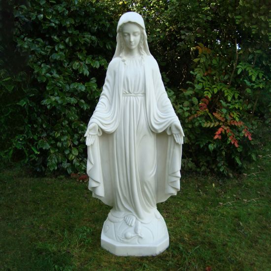Virgin Mary 118cm Marble Resin Garden Statue