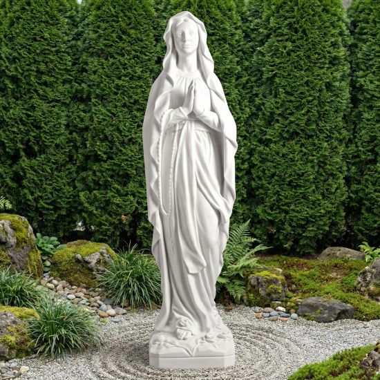 Our Lady of Lourdes 168cm Marble Resin Garden Statue