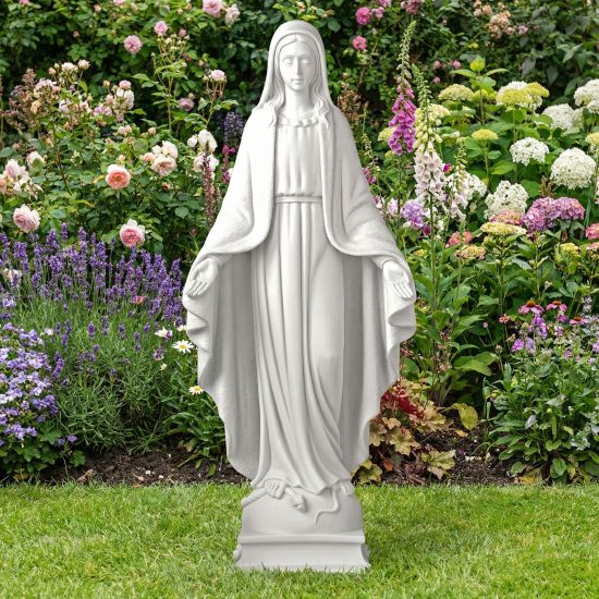 Virgin Mary 52cm Marble Resin Garden Statue
