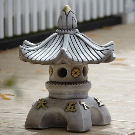Single Top Japanese Pagoda Lantern - Chinese Garden Ornament