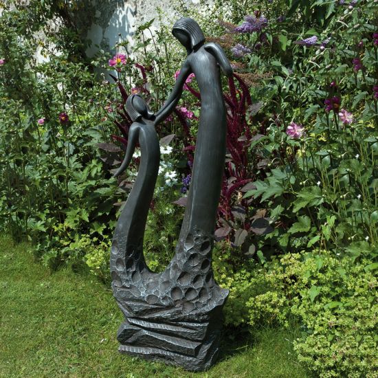 Loving Mother Modern Poly Resin Garden Statue