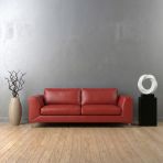 Halo 115cm Orange Contemporary Sculpture on Pedestal