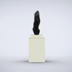 Evolution 127cm Champagne Contemporary Sculpture on Pedestal