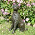 Duke the Dog Bronze Metal Garden Statue