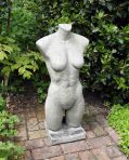 Female Torso Stone Modern Sculpture - Large Garden Statue