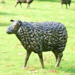 Sheep Life-Size Bronze Metal Garden Statue